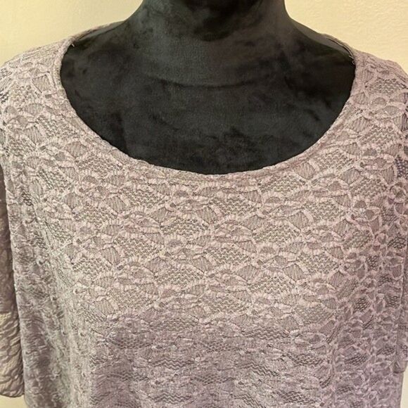 Style & Co Lace Taupe Blouse Ladies Size Small - Picture 2 of 8